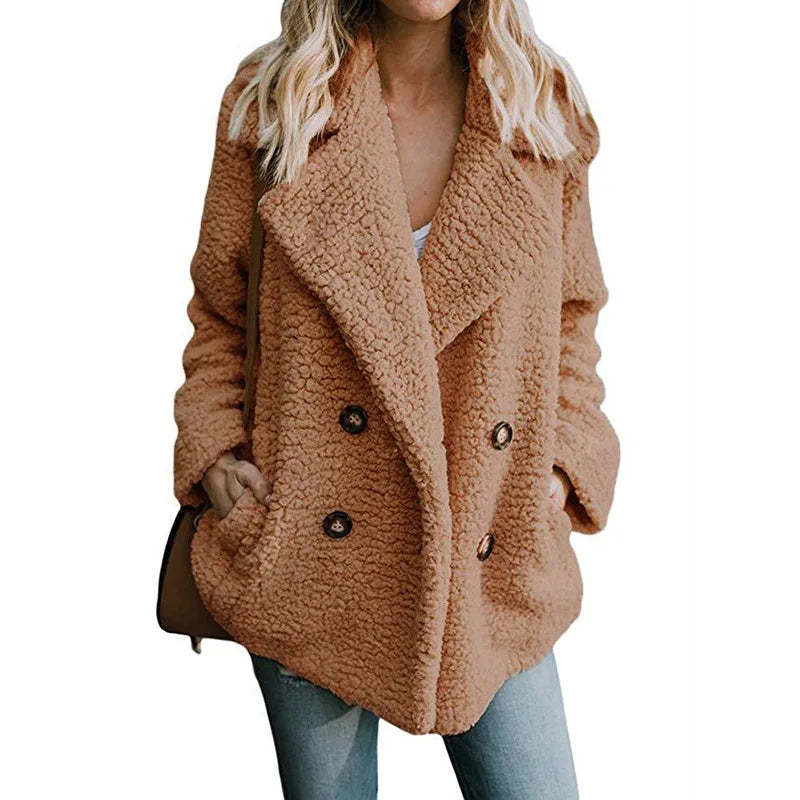 Oversized Teddy Faux Fur Coat - Fluffy Winter Warm Jacket