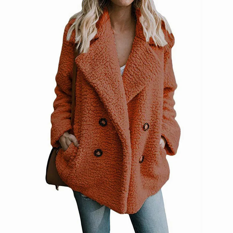 Oversized Teddy Faux Fur Coat - Fluffy Winter Warm Jacket