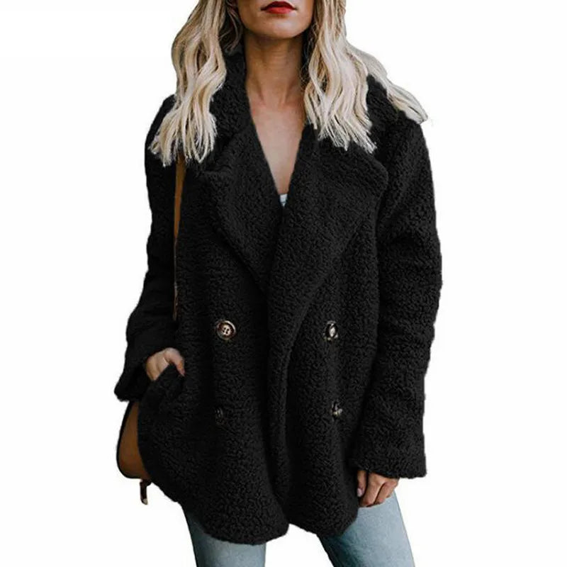 Oversized Teddy Faux Fur Coat - Fluffy Winter Warm Jacket