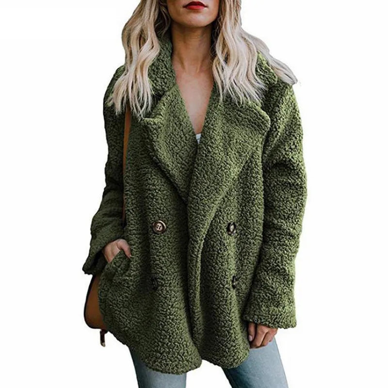 Oversized Teddy Faux Fur Coat - Fluffy Winter Warm Jacket