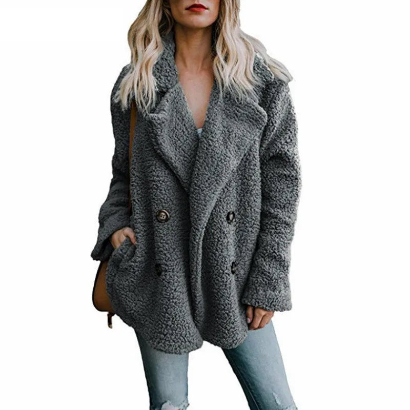 Oversized Teddy Faux Fur Coat - Fluffy Winter Warm Jacket