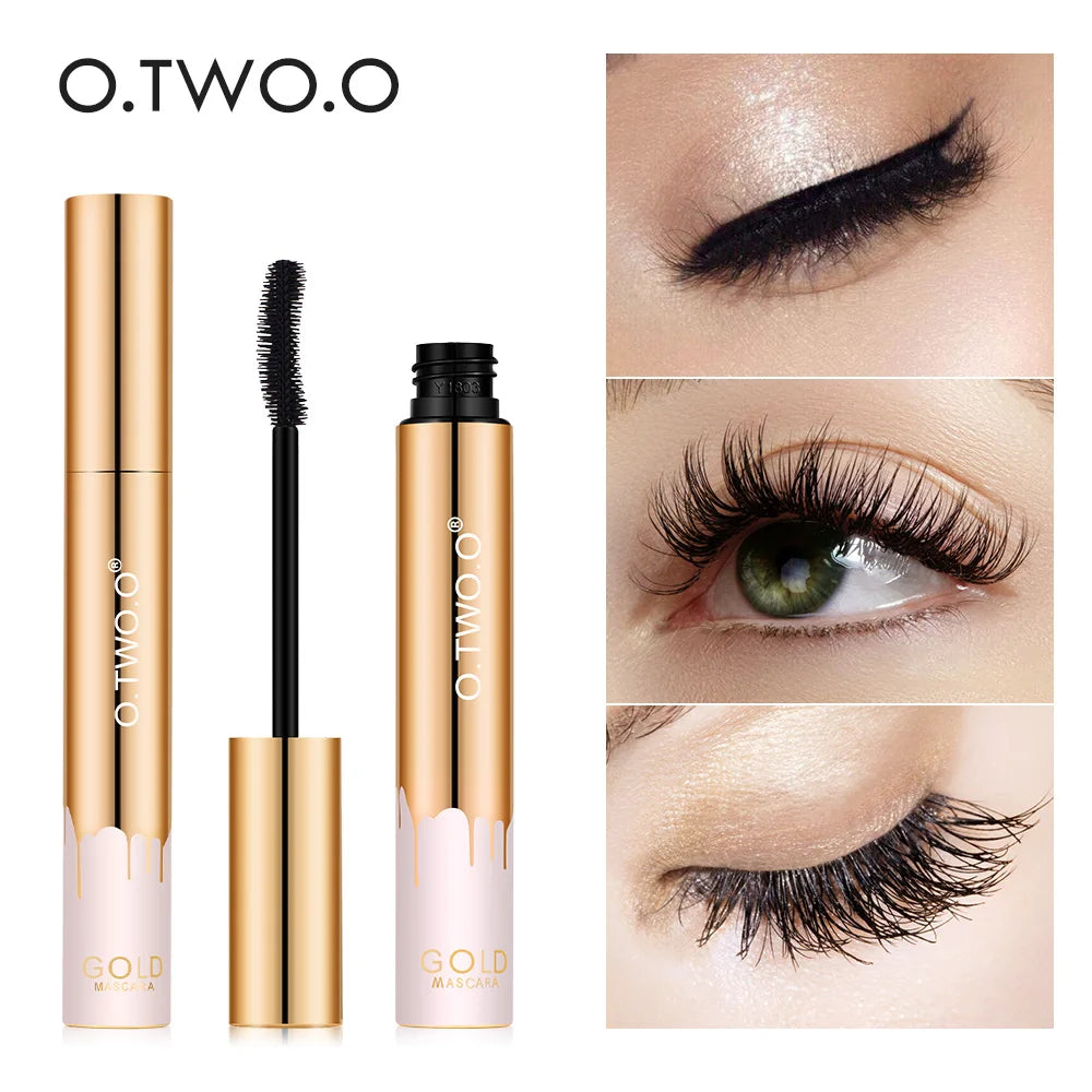 O.TWO.O 3D Lengthening Mascara - Black Long-Wear Lash Brush