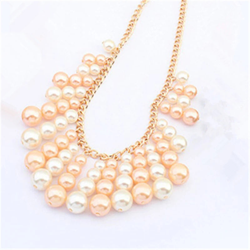 Vintage Gem Choker Necklace - Retro Statement Pendant Jewelry
