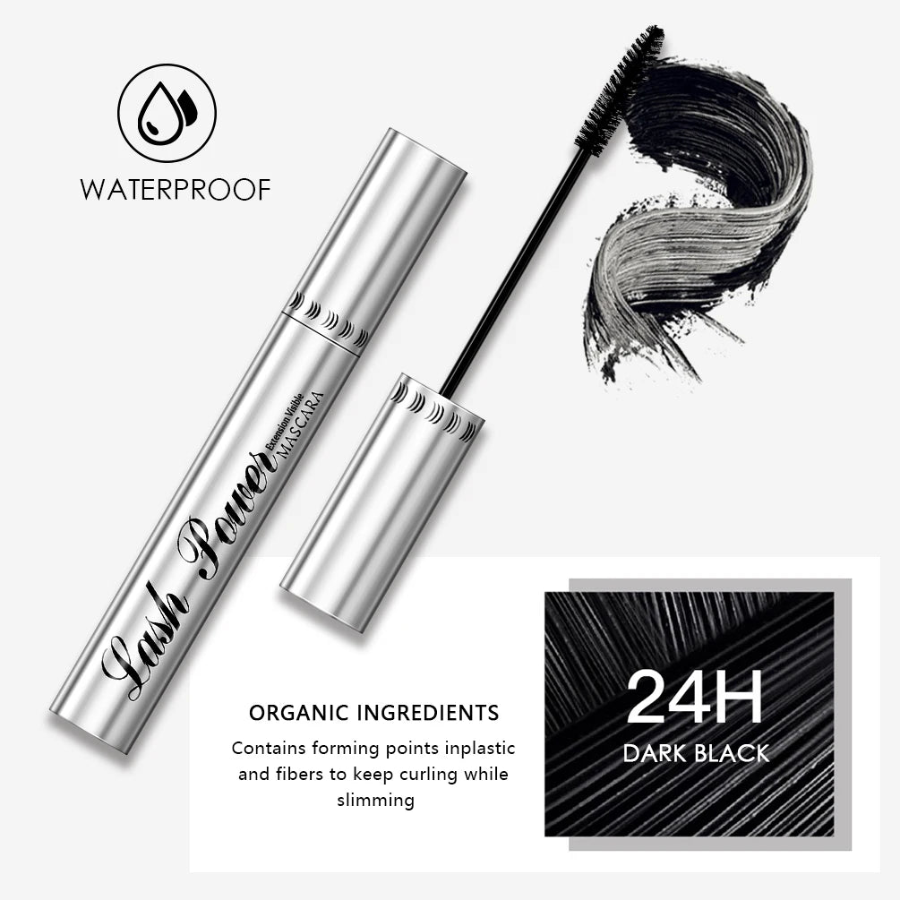 QIBEST Black Lengthening Mascara Set - Waterproof Volume Lash Makeup