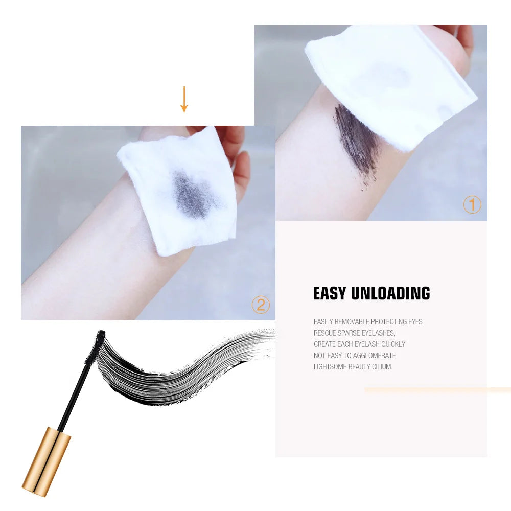 O.TWO.O 3D Lengthening Mascara - Black Long-Wear Lash Brush