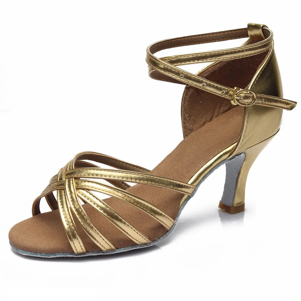 Ballroom Latin Dance Shoes - 5CM 7CM Professional Heeled Dance Shoes
