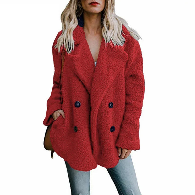 Oversized Teddy Faux Fur Coat - Fluffy Winter Warm Jacket