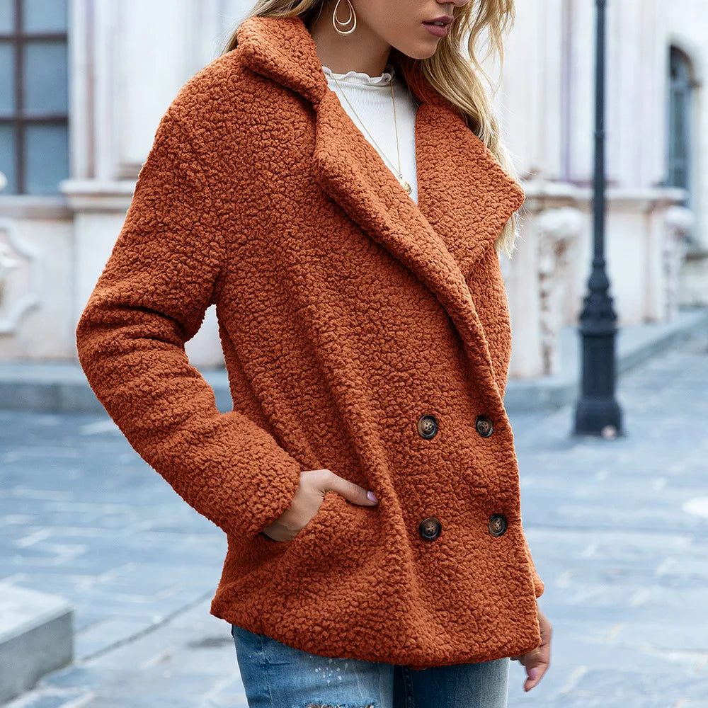 Oversized Teddy Faux Fur Coat - Fluffy Winter Warm Jacket