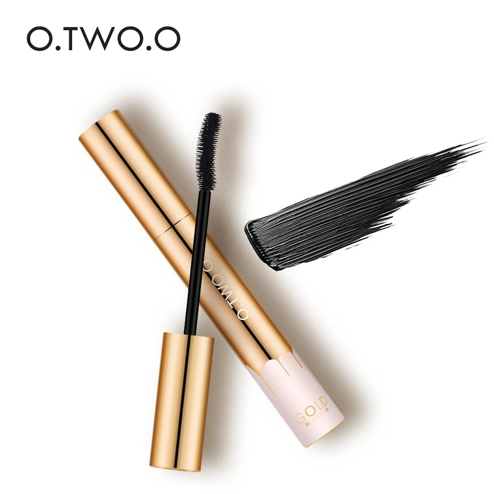 O.TWO.O 3D Lengthening Mascara - Black Long-Wear Lash Brush