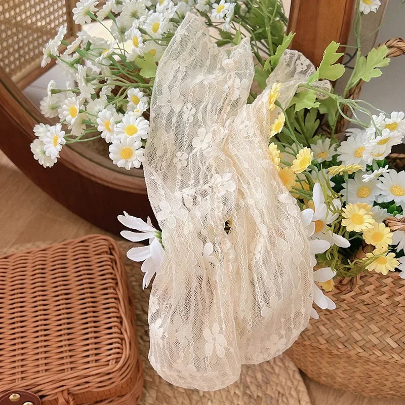 Transparent Floral Lace Socks - Harajuku Kawaii Mesh Hosiery