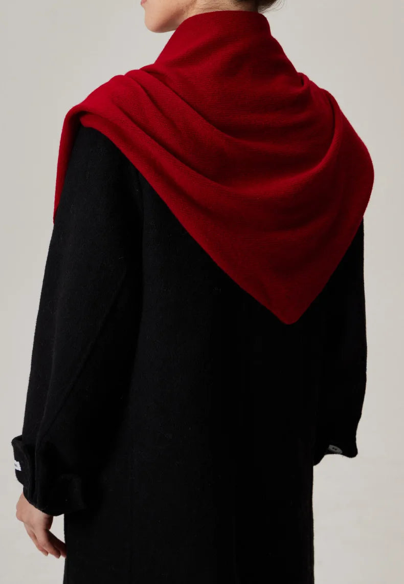 Solid Knitted Winter Scarf - Warm Cozy Fashion Accessory
