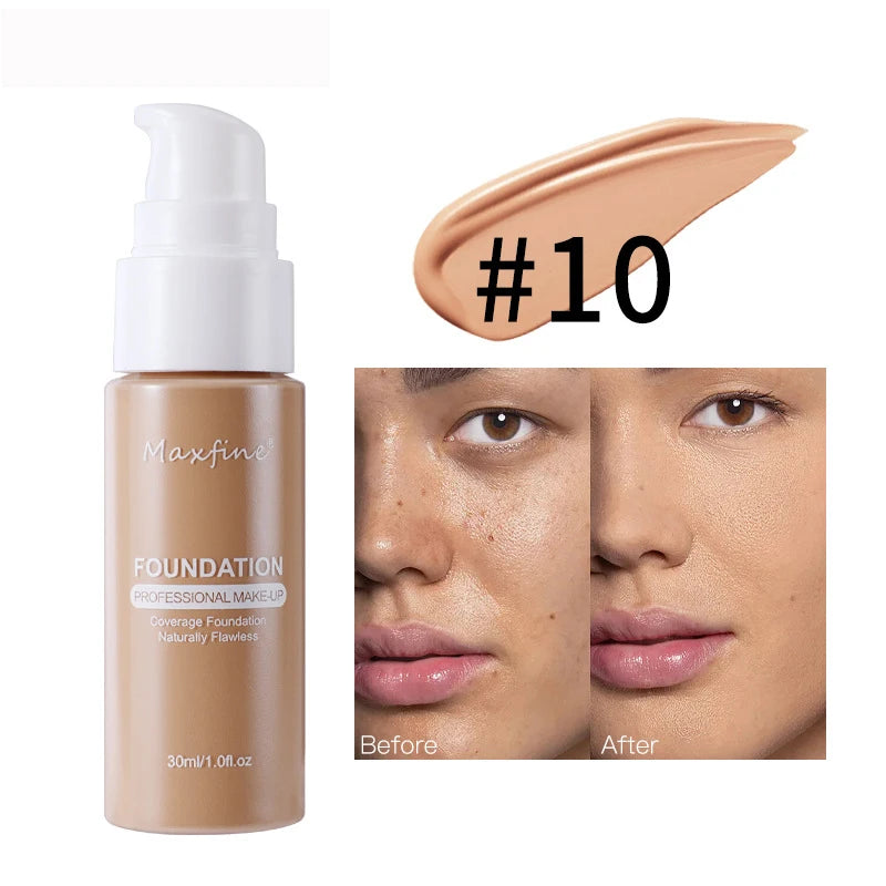 Waterproof Liquid Foundation - Sweat-Resistant Concealer Makeup