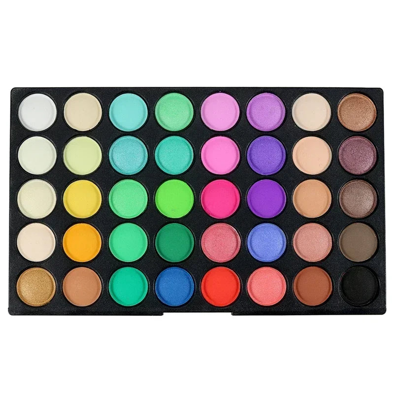 120 Color Glitter Eyeshadow Palette - Matte Shimmer Nude Makeup Kit