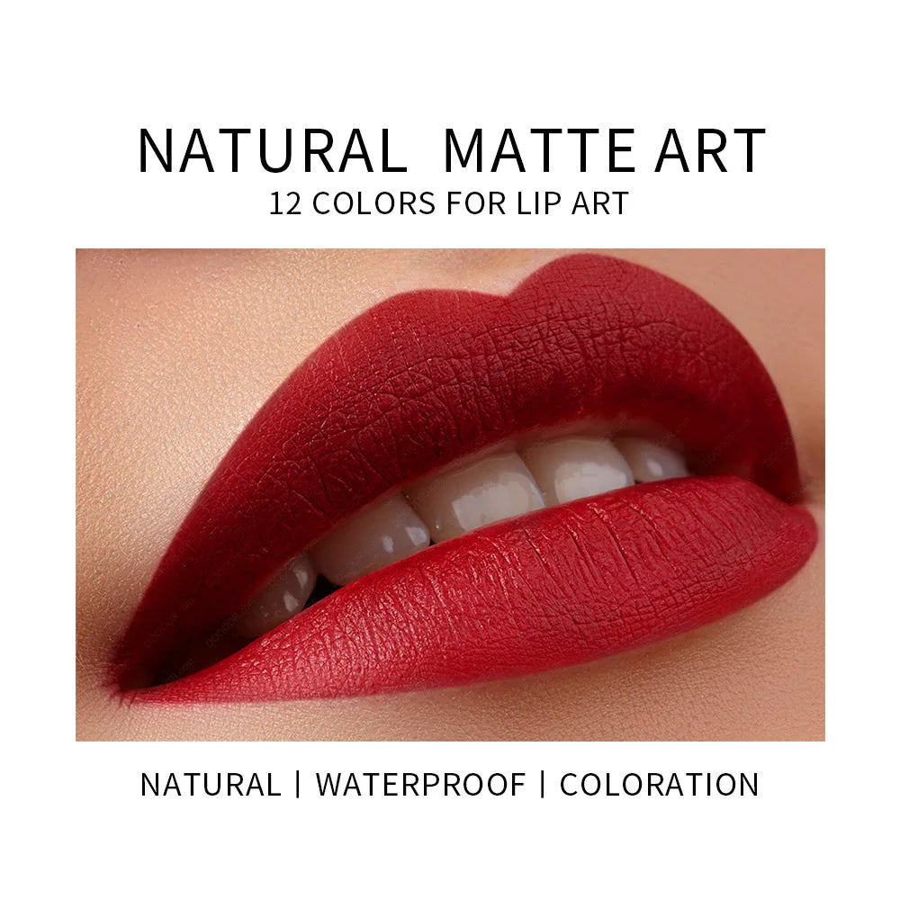 Nude Velvet Matte Lipstick Pencil - Long Lasting Waterproof Lip Color