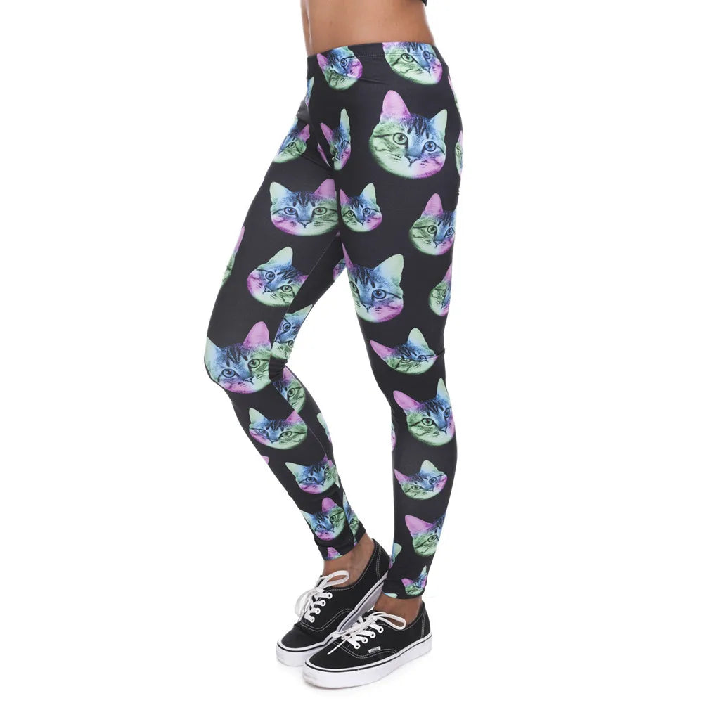 Aztec Ombre High Waist Leggings - Soft Stretch Fitness Pants