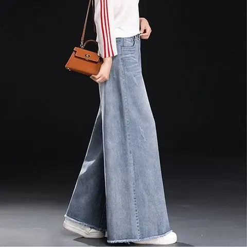 Slouchy Baggy Y2K Wide Leg Jeans - High Waist Vintage Denim