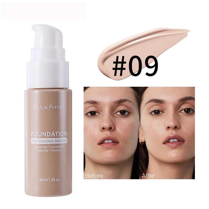Waterproof Liquid Foundation - Sweat-Resistant Concealer Makeup