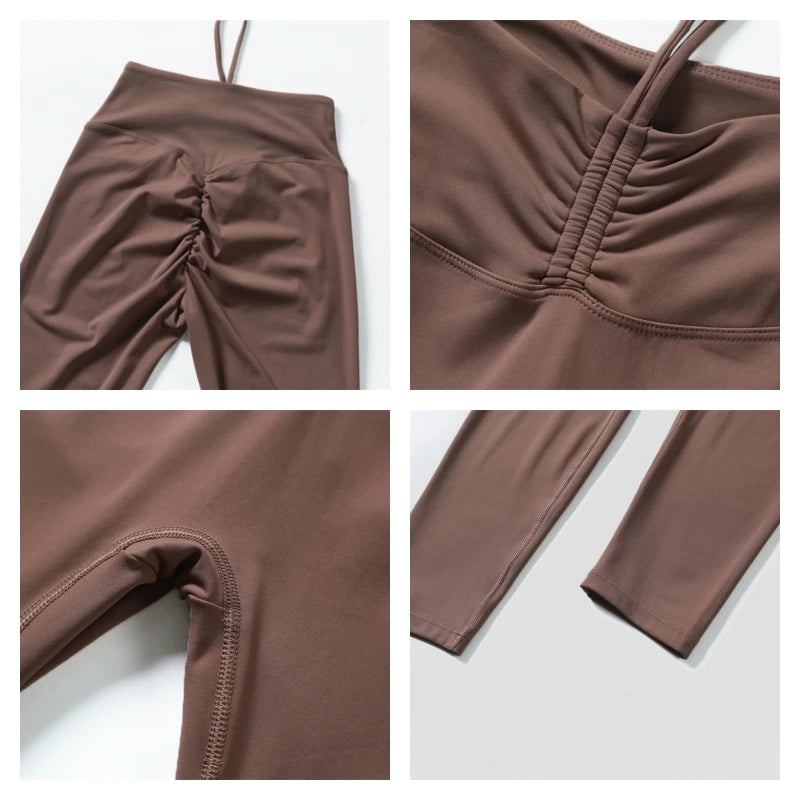 High Waist Push Up Yoga Leggings - Summer Running Gym Tights