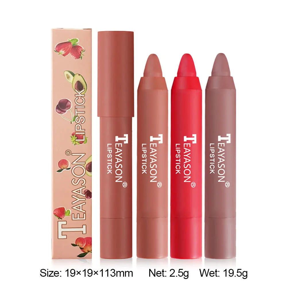 Nude Velvet Matte Lipstick Pencil - Long Lasting Waterproof Lip Color