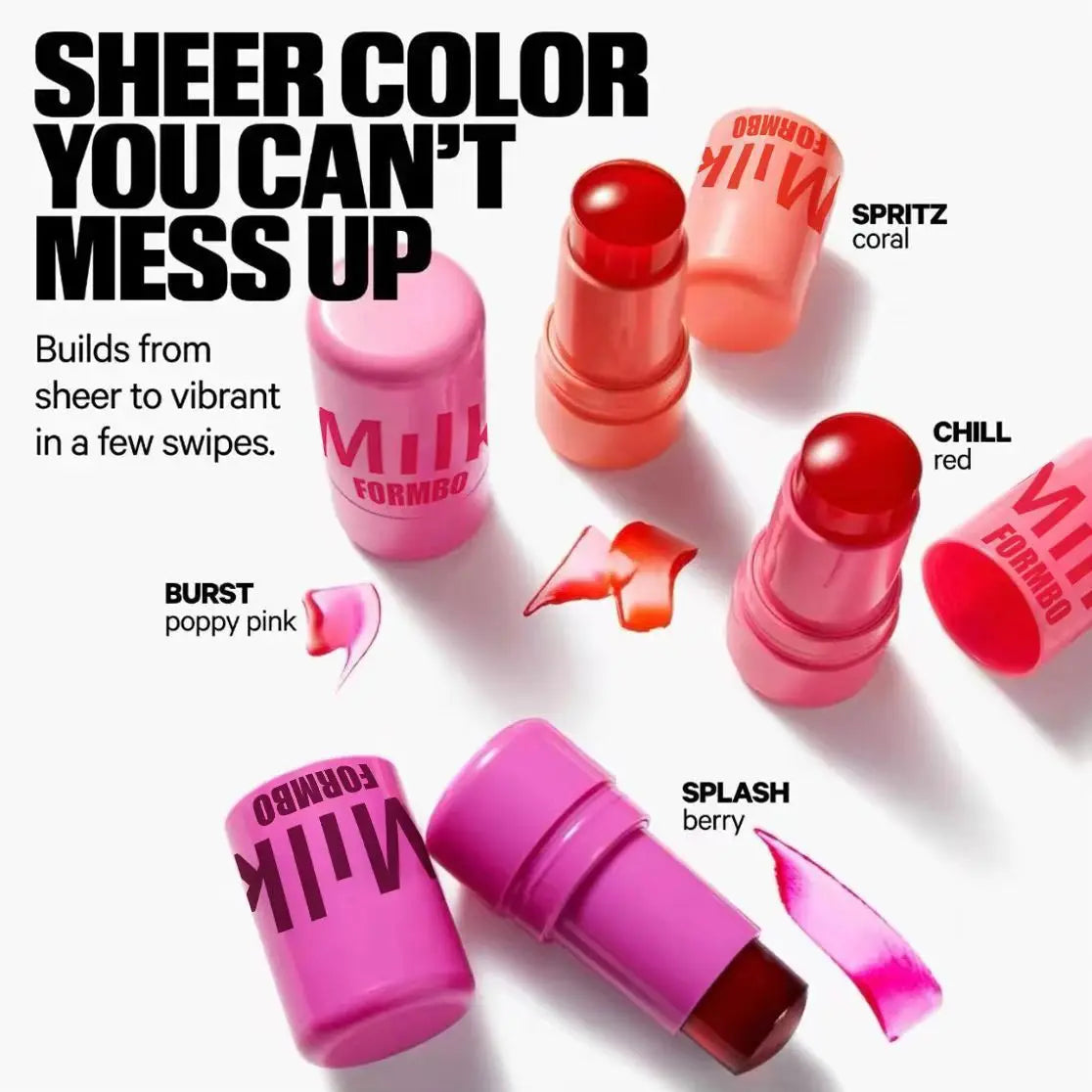 3-in-1 Jelly Blush Stick - Lip Balm Eyeshadow and Cheek Color