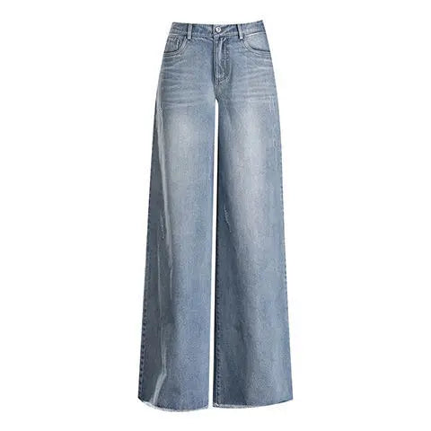 Slouchy Baggy Y2K Wide Leg Jeans - High Waist Vintage Denim