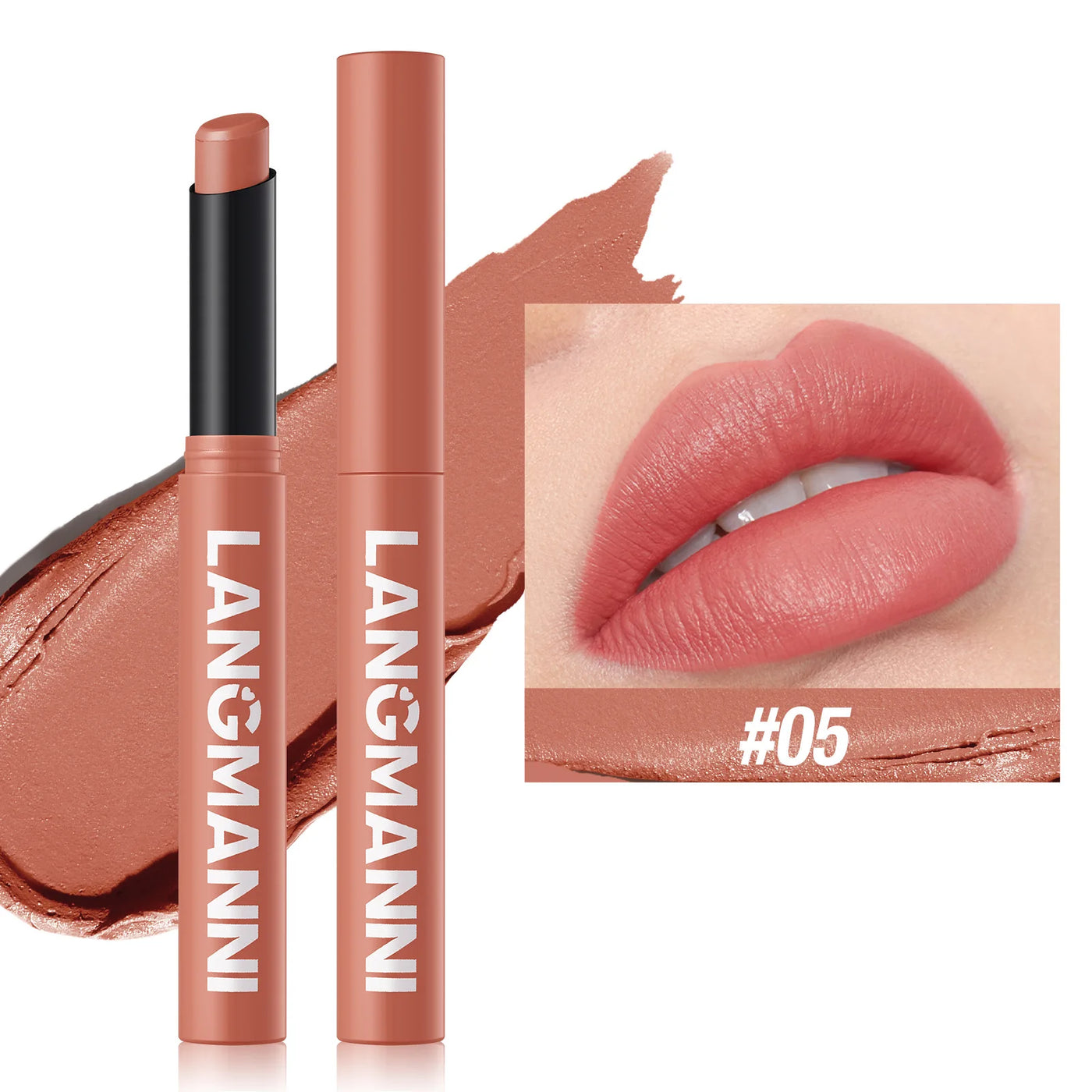 12 Color Matte Lipstick Pen - Waterproof Nude Velvet Lip Tint