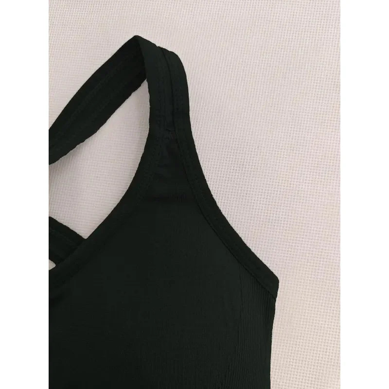 Seamless Push Up Yoga Tank Bra - Comfy Breathable Workout Top