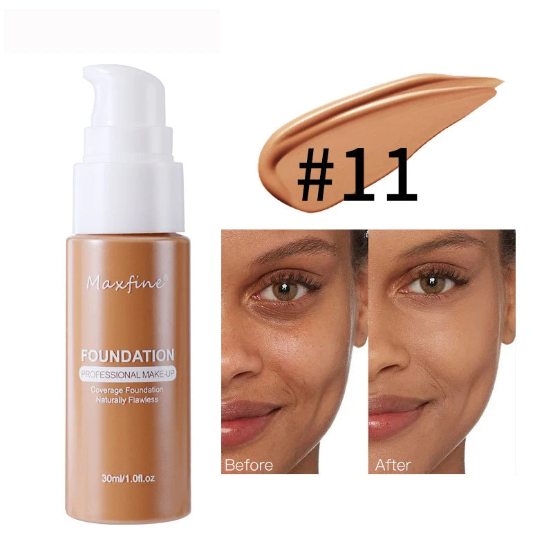Waterproof Liquid Foundation - Sweat-Resistant Concealer Makeup