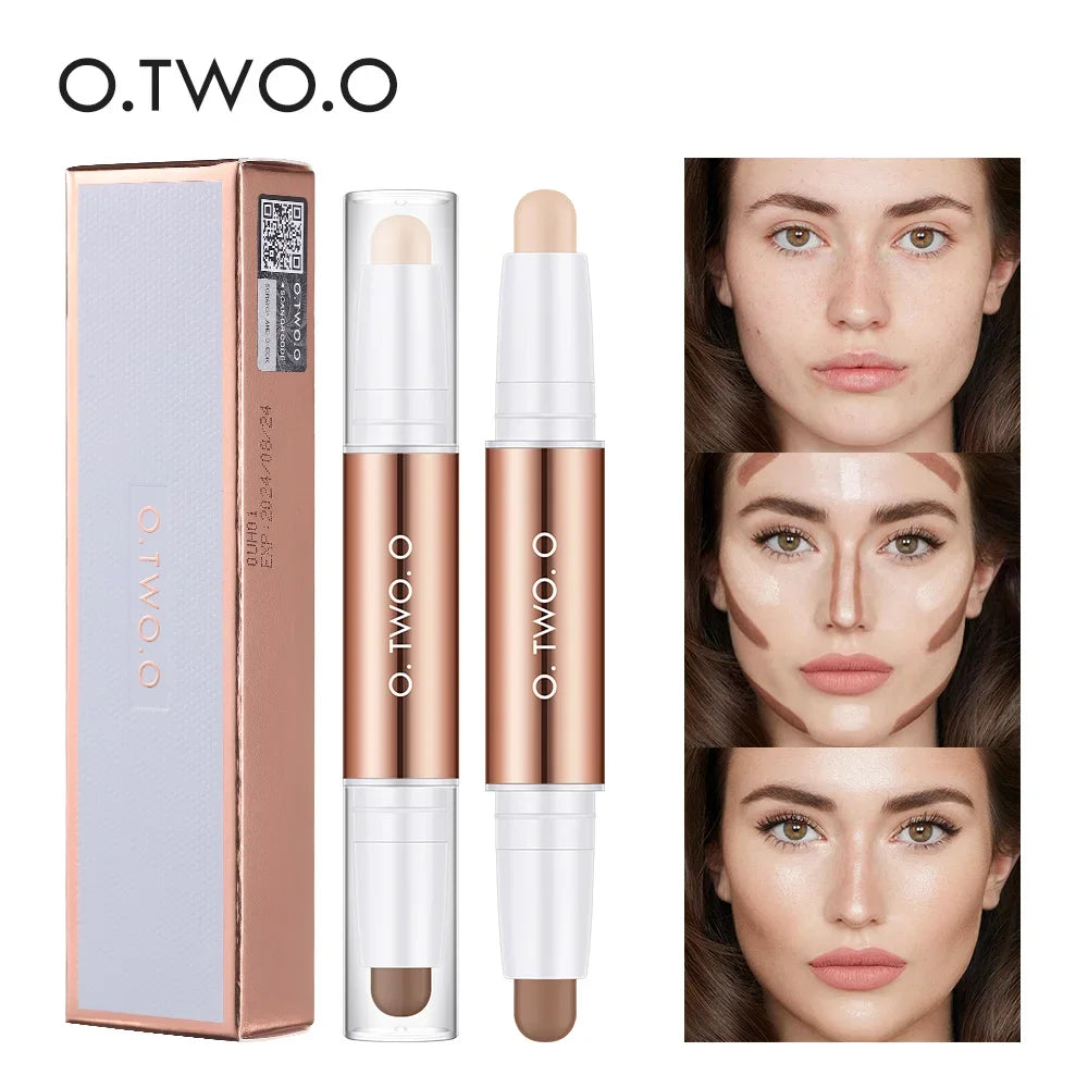 O.TWO.O Double Head Contour Stick - Waterproof Concealer and Highlighter