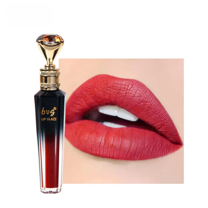 Waterproof Velvet Matte Lip Gloss - Moisturizing Non-Stick Lip Color