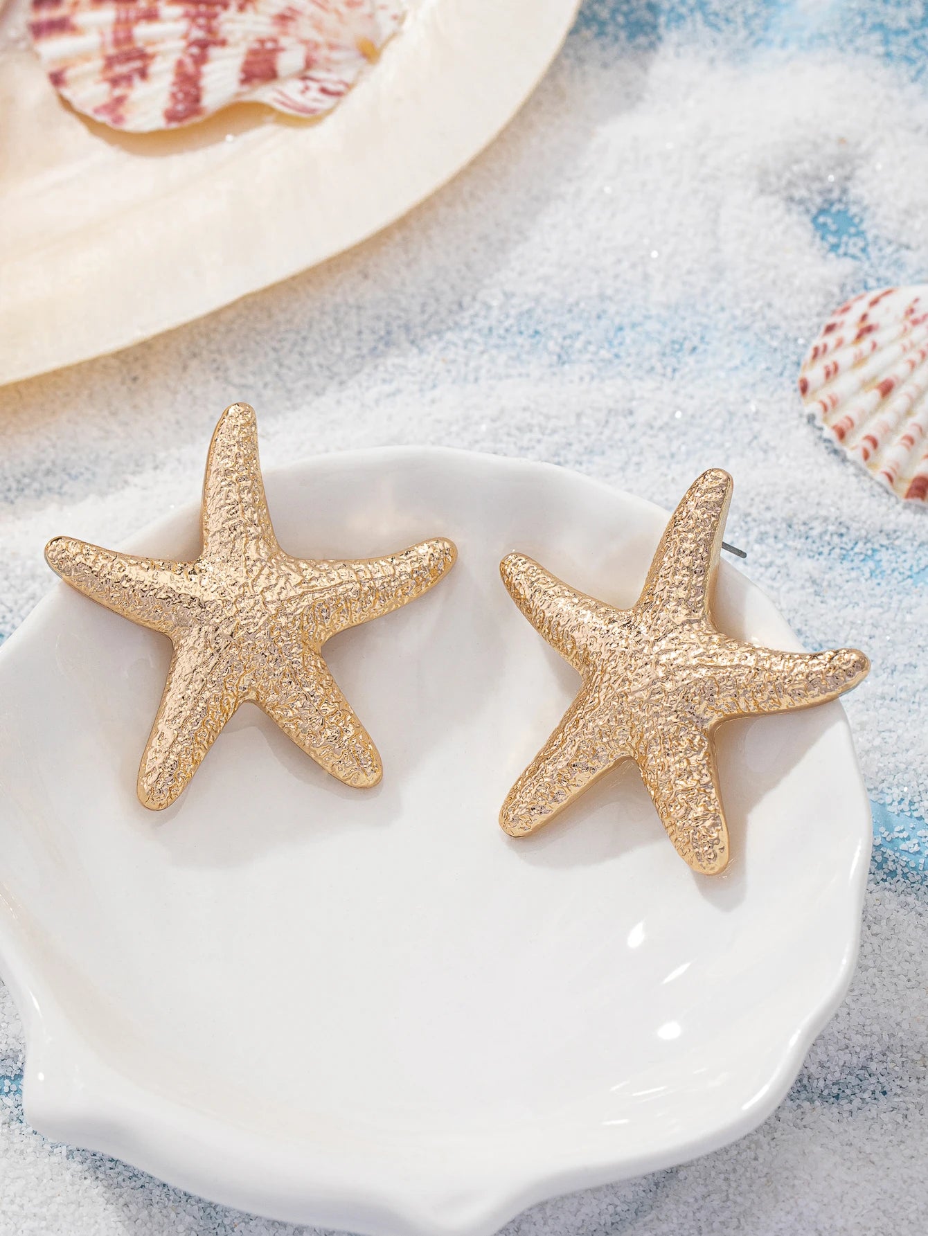 Starfish Stud Earrings - Summer Sea Inspired Classic Jewelry