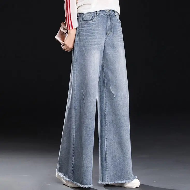 Slouchy Baggy Y2K Wide Leg Jeans - High Waist Vintage Denim