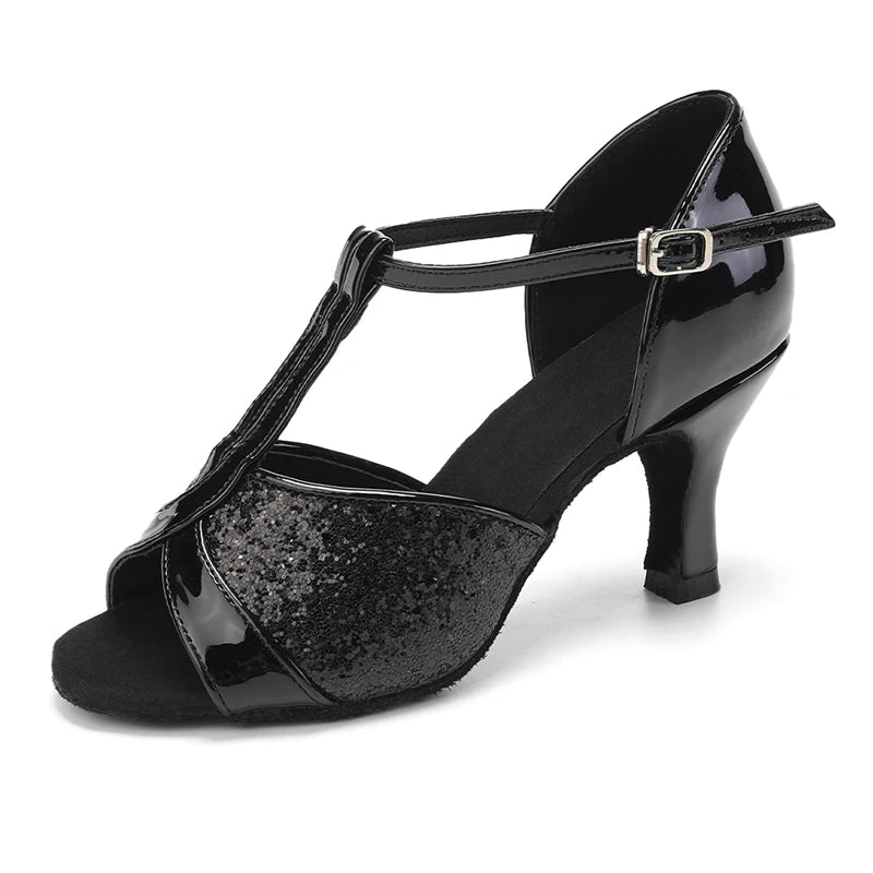 Ballroom Latin Dance Shoes - 5CM 7CM Professional Heeled Dance Shoes