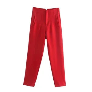 High Waist Pencil Pants - Chic Office Casual Trousers