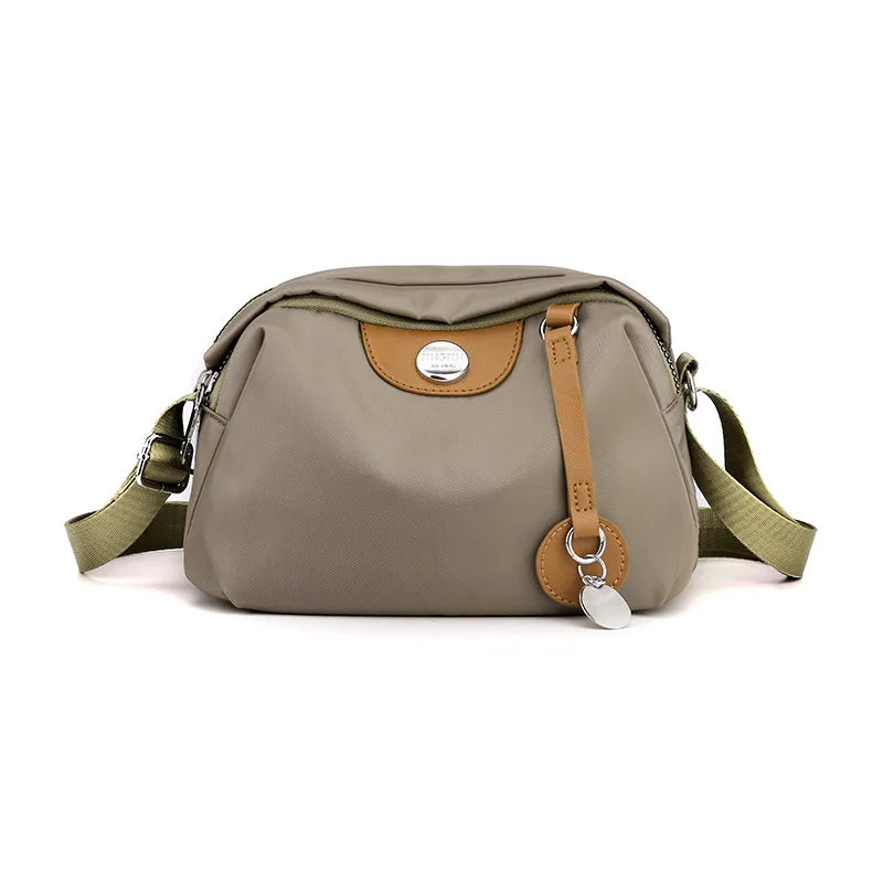Waterproof Nylon Crossbody Bag - Large Capacity Casual Pillow Handbag
