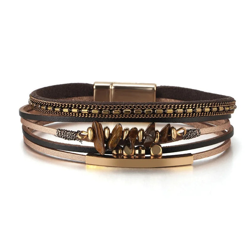 Bohemian Western Cross Bracelet - Faith-Inspired Womens Jewelry