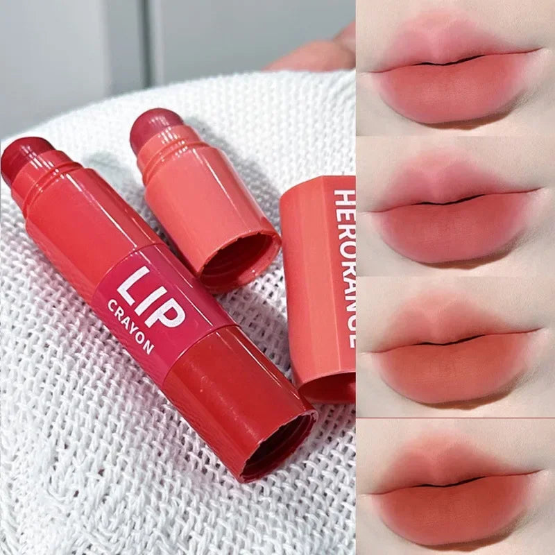 4-in-1 Matte Lipstick Crayon Kit - Waterproof Velvet Lip Color