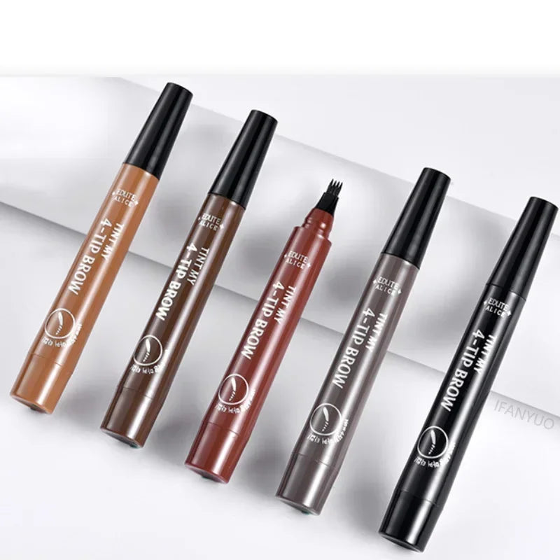 Microblading Fork Tip Eyebrow Pen - Waterproof Long Lasting Brow Pencil