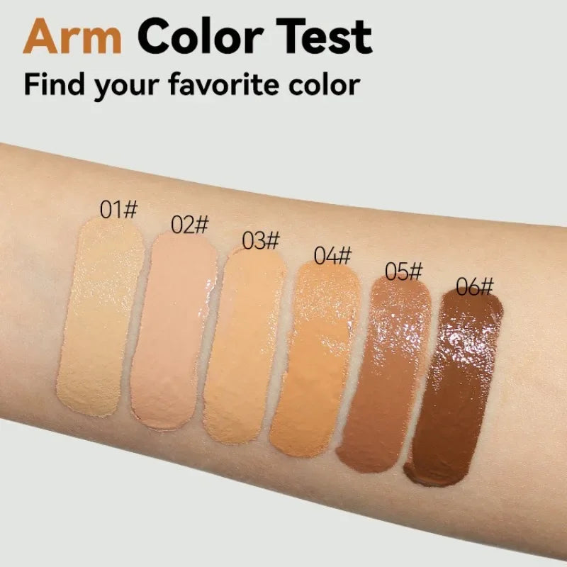 Matte Full Coverage Foundation Cream - Oil Control Waterproof Concealer