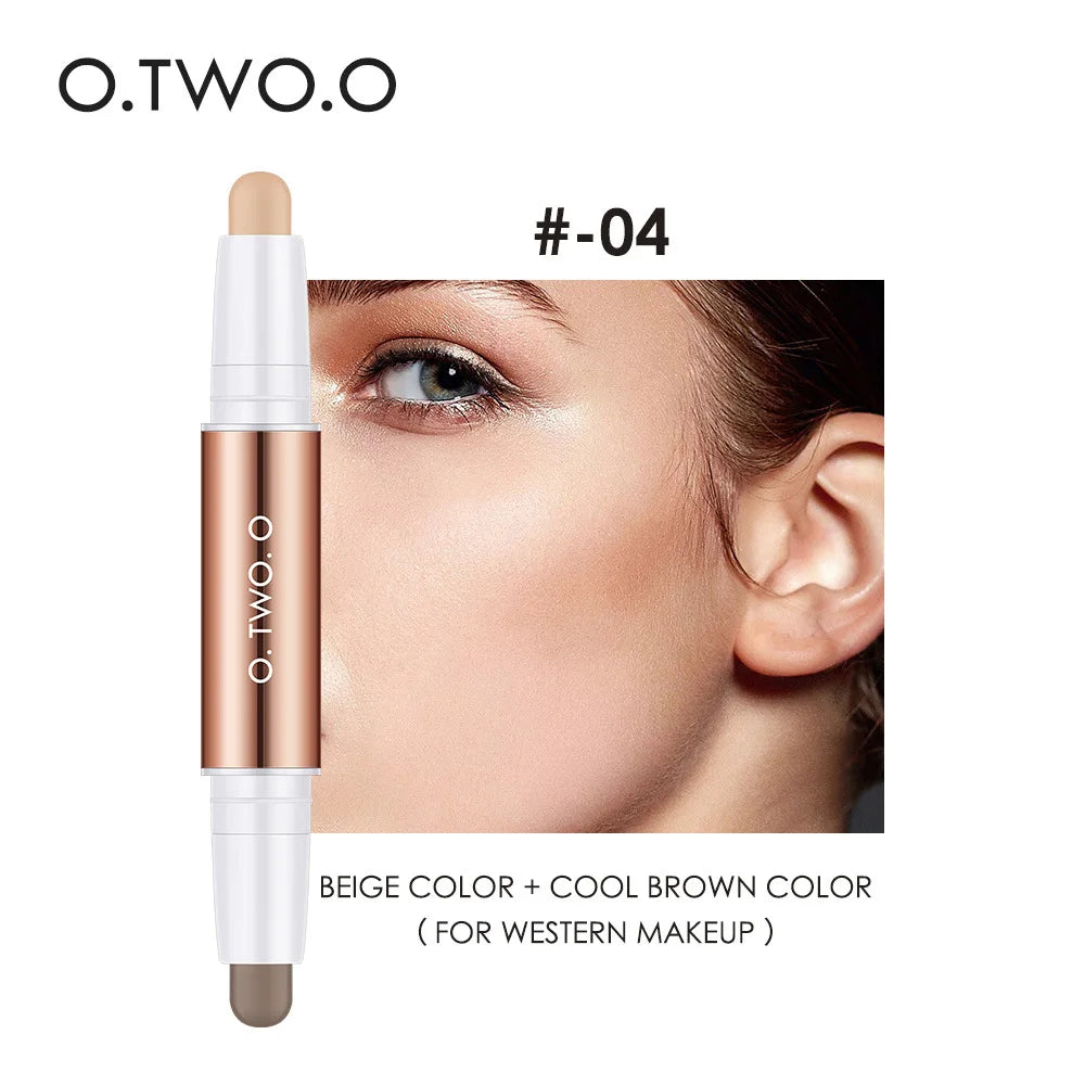 O.TWO.O Double Head Contour Stick - Waterproof Concealer and Highlighter