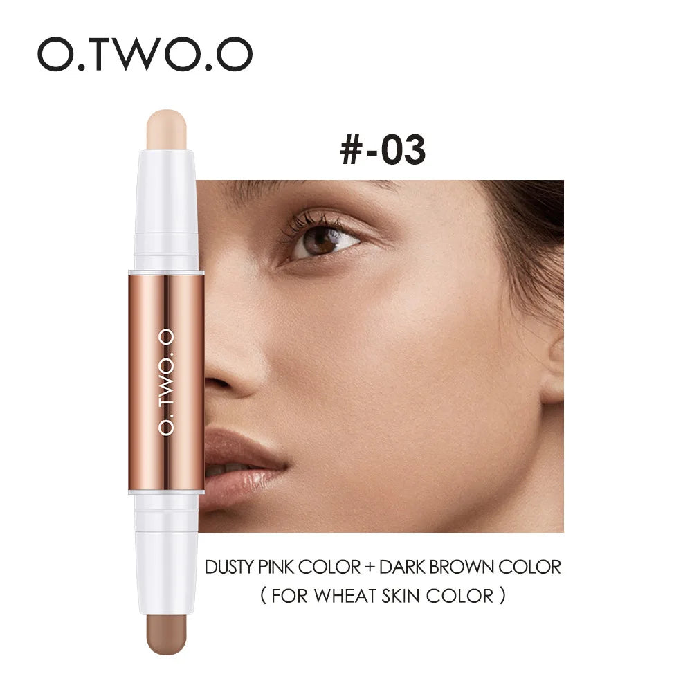 O.TWO.O Double Head Contour Stick - Waterproof Concealer and Highlighter
