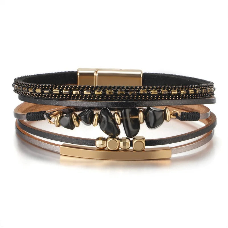 Bohemian Western Cross Bracelet - Faith-Inspired Womens Jewelry