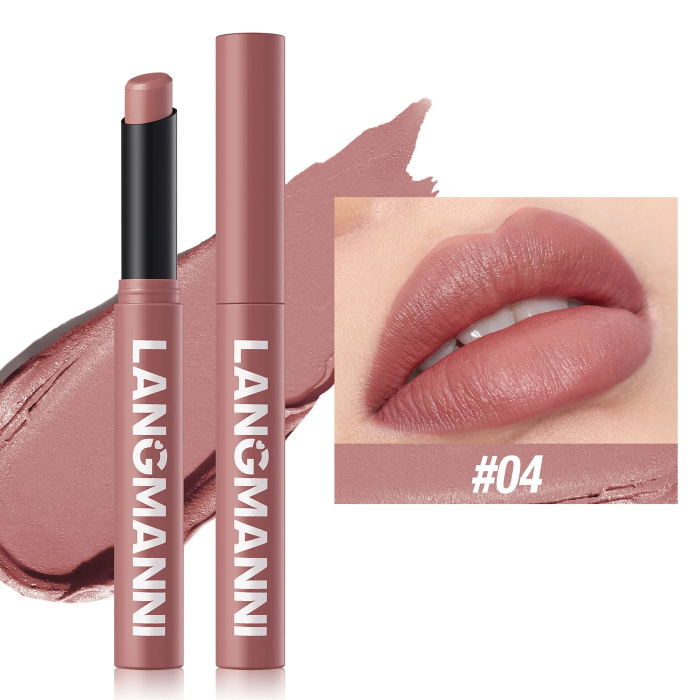 12 Color Matte Lipstick Pen - Waterproof Nude Velvet Lip Tint