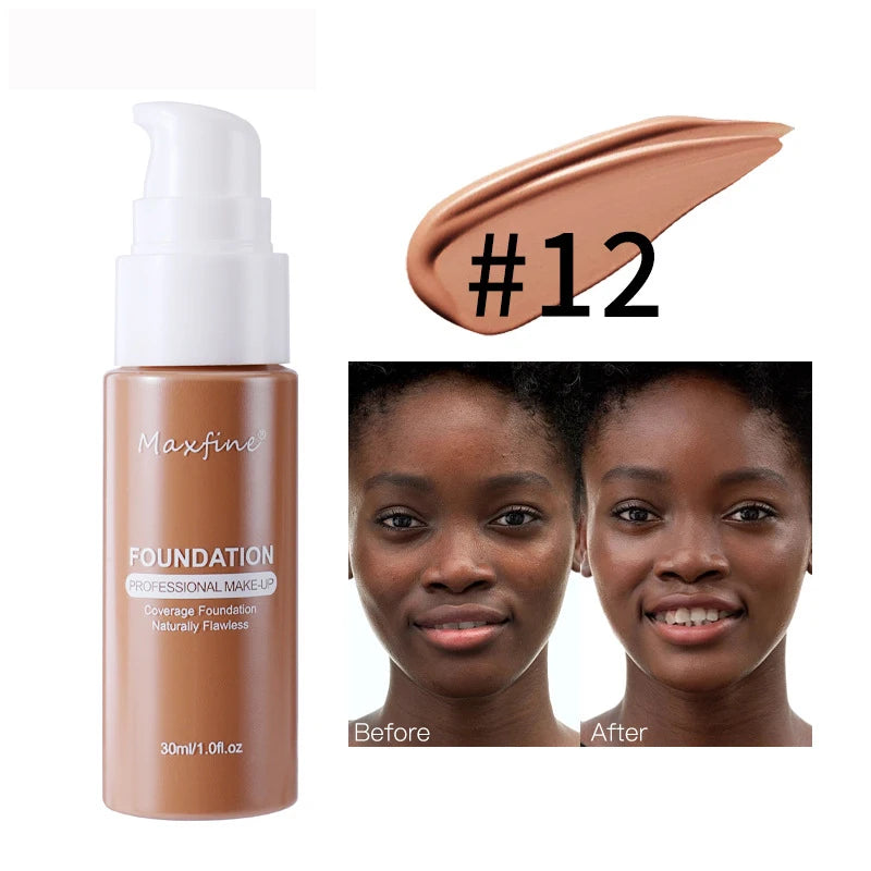 Waterproof Liquid Foundation - Sweat-Resistant Concealer Makeup