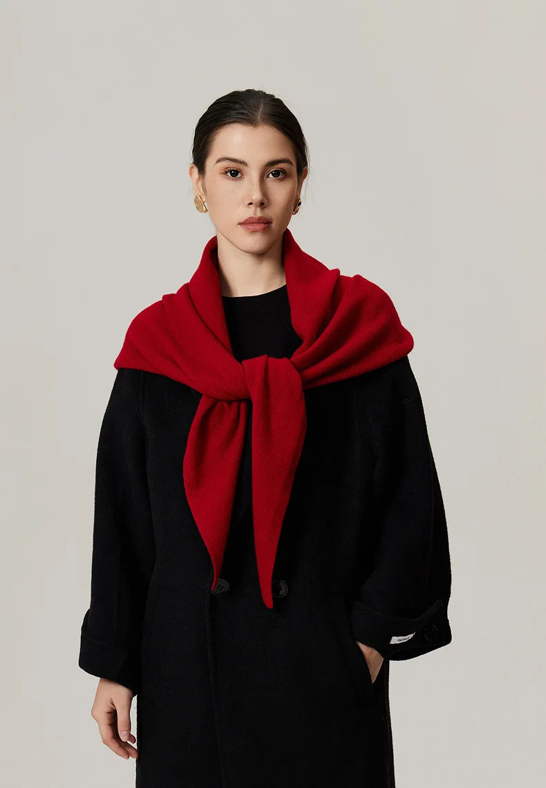 Solid Knitted Winter Scarf - Warm Cozy Fashion Accessory