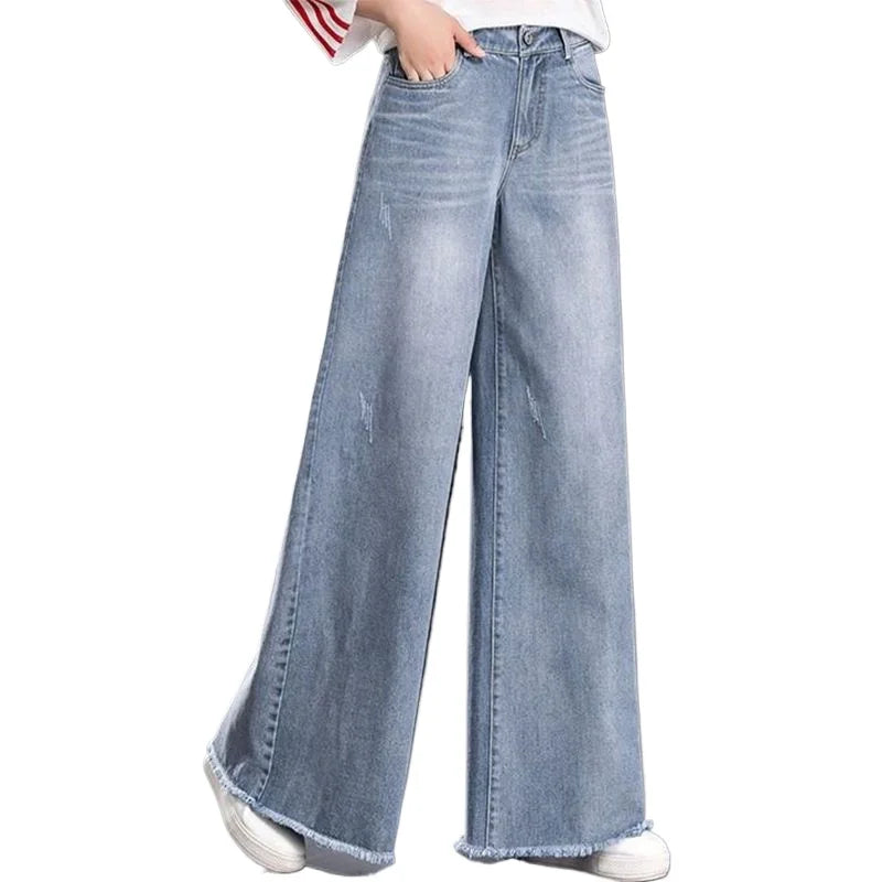 Slouchy Baggy Y2K Wide Leg Jeans - High Waist Vintage Denim