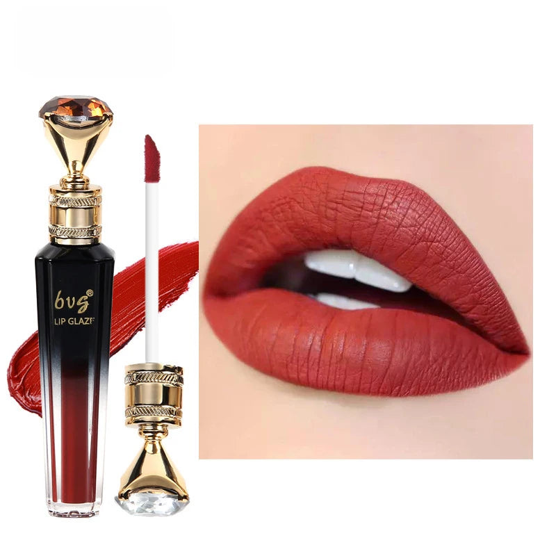 Waterproof Velvet Matte Lip Gloss - Moisturizing Non-Stick Lip Color