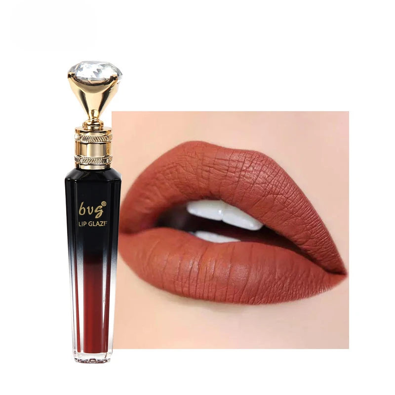 Waterproof Velvet Matte Lip Gloss - Moisturizing Non-Stick Lip Color