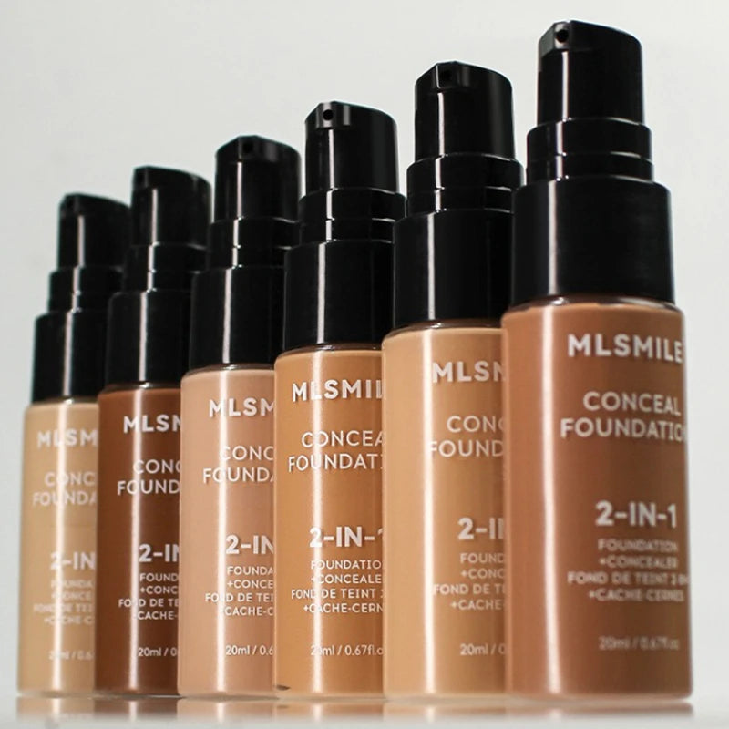 Matte Full Coverage Foundation Cream - Oil Control Waterproof Concealer