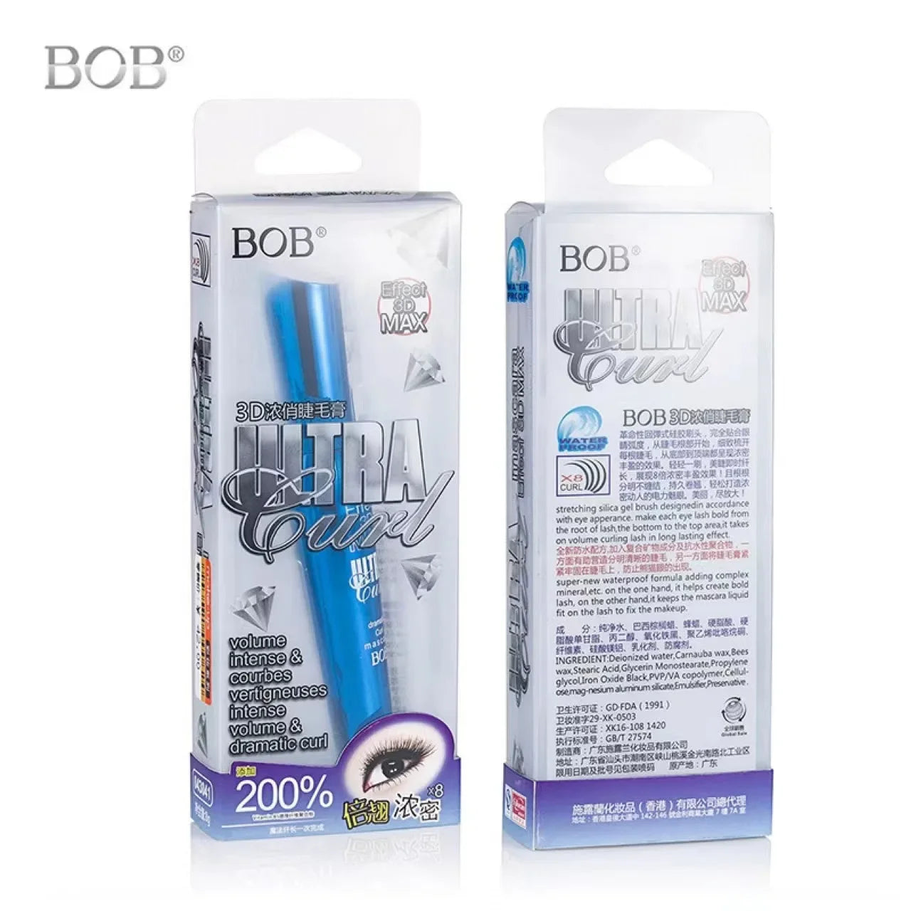 3D Fiber Lash Mascara - Waterproof Lengthening Curling Eye Makeup